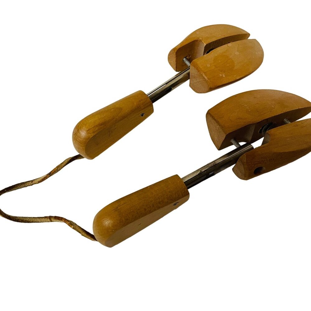 Vintage De Tree Co Rochester JC Adjustable Wood Shoe Tree Stretcher‎ Childrens